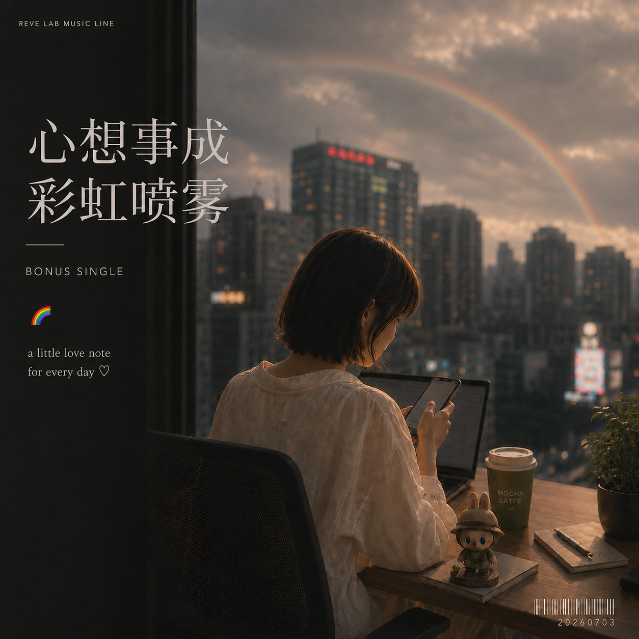 心想事成彩虹喷雾单曲封面