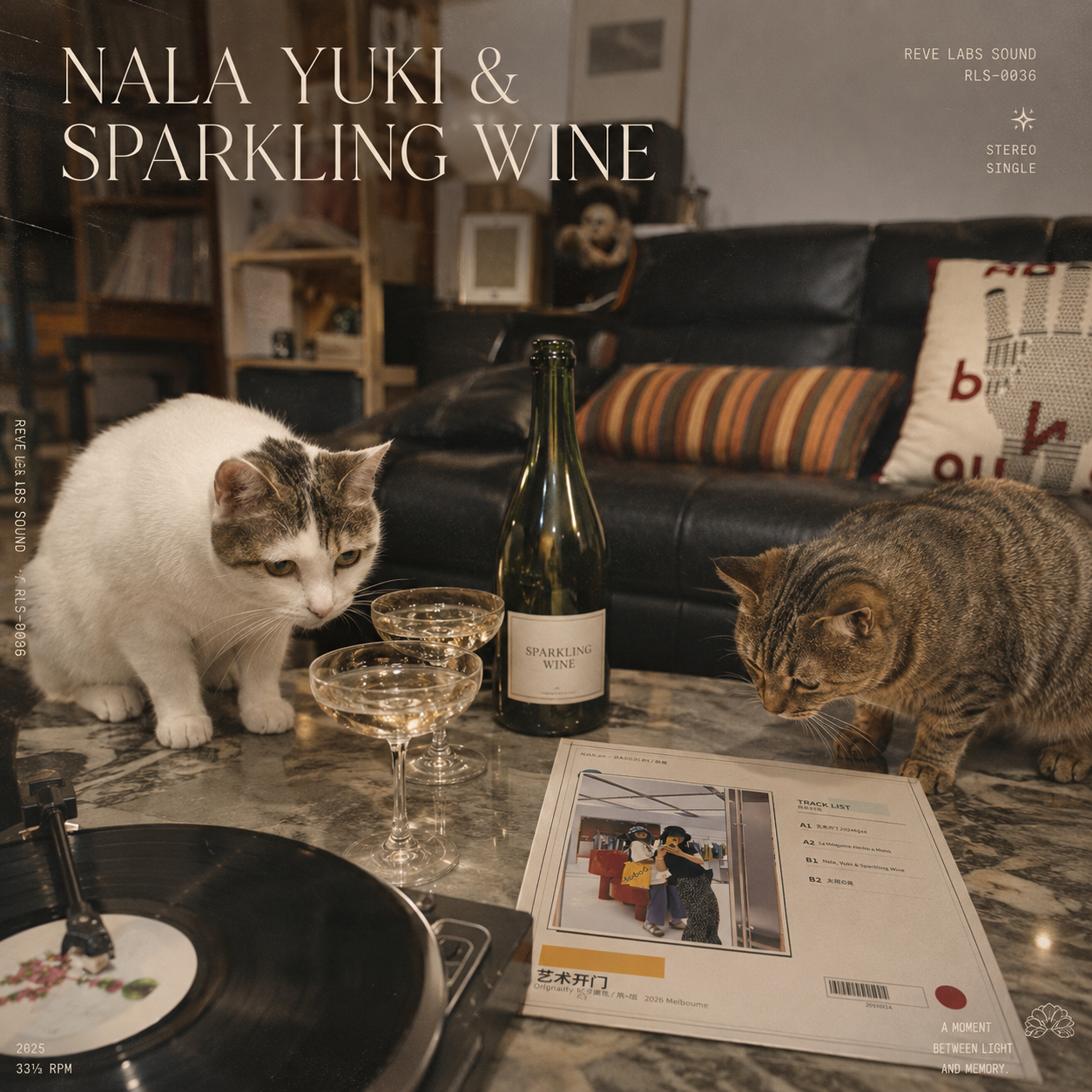 Yuki, Nala and Sparkling Wine cover artwork